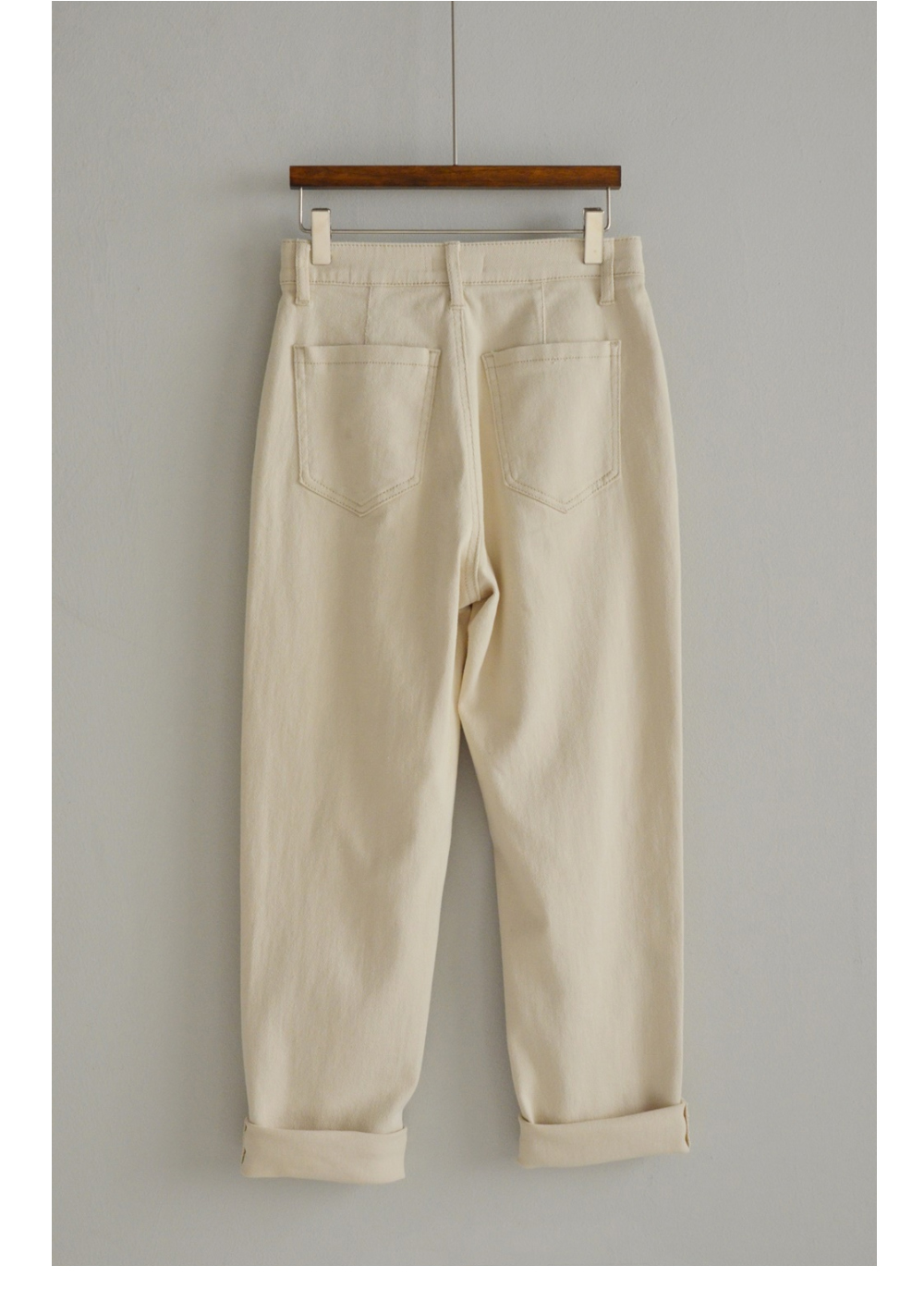 Pants cream color image-S47L1