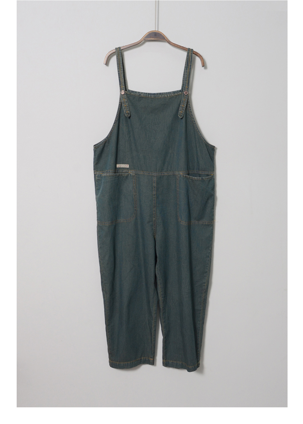suspenders skirt/pants khaki color image-S1L39
