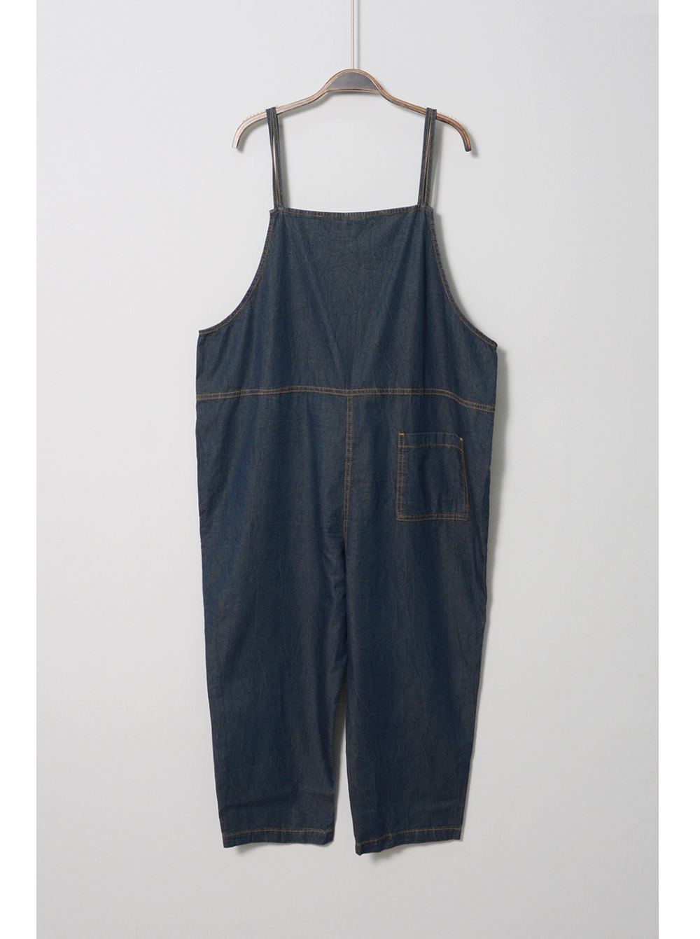 suspenders skirt/pants charcoal color image-S3L6