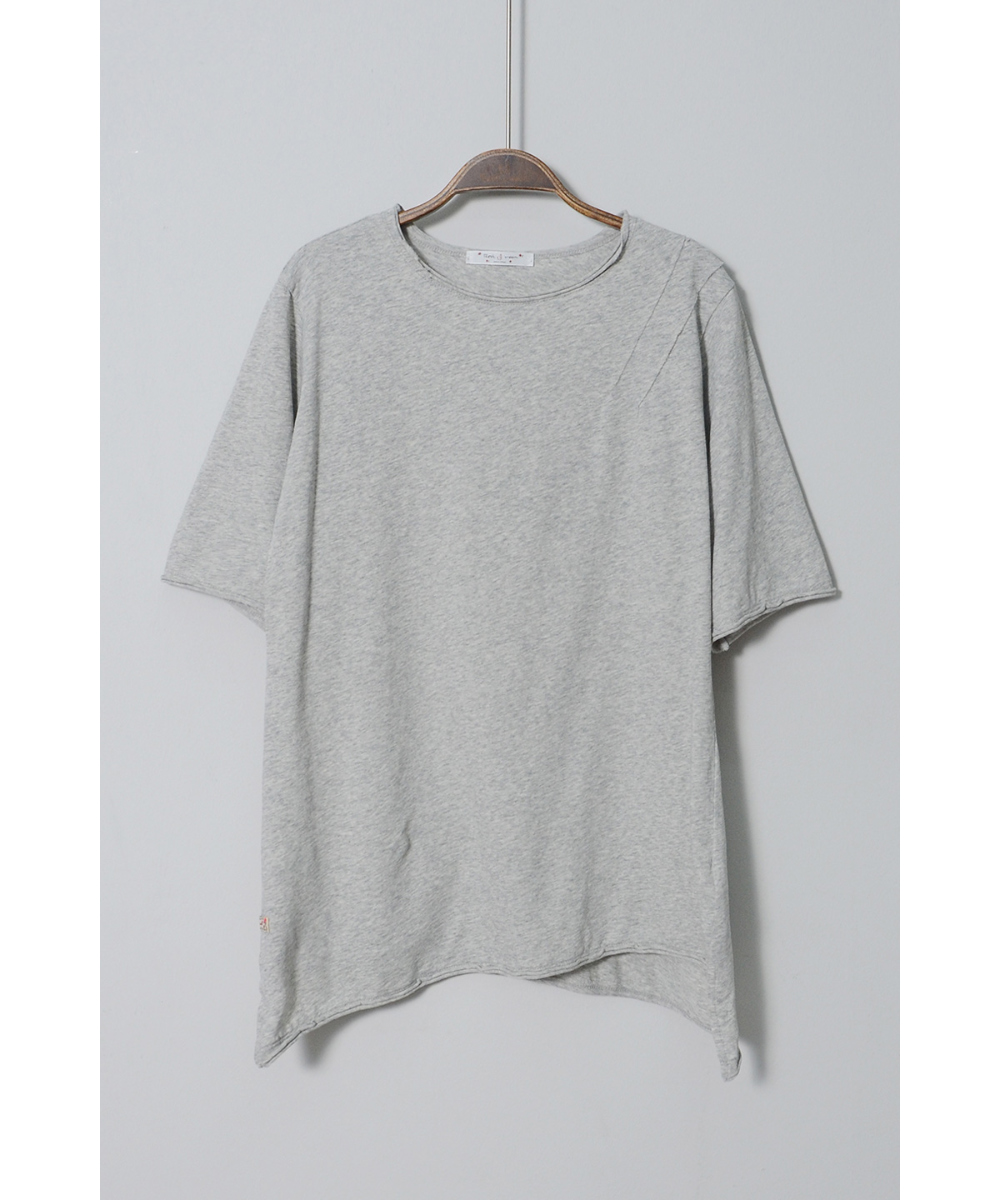 short sleeved tee grey color image-S2L21