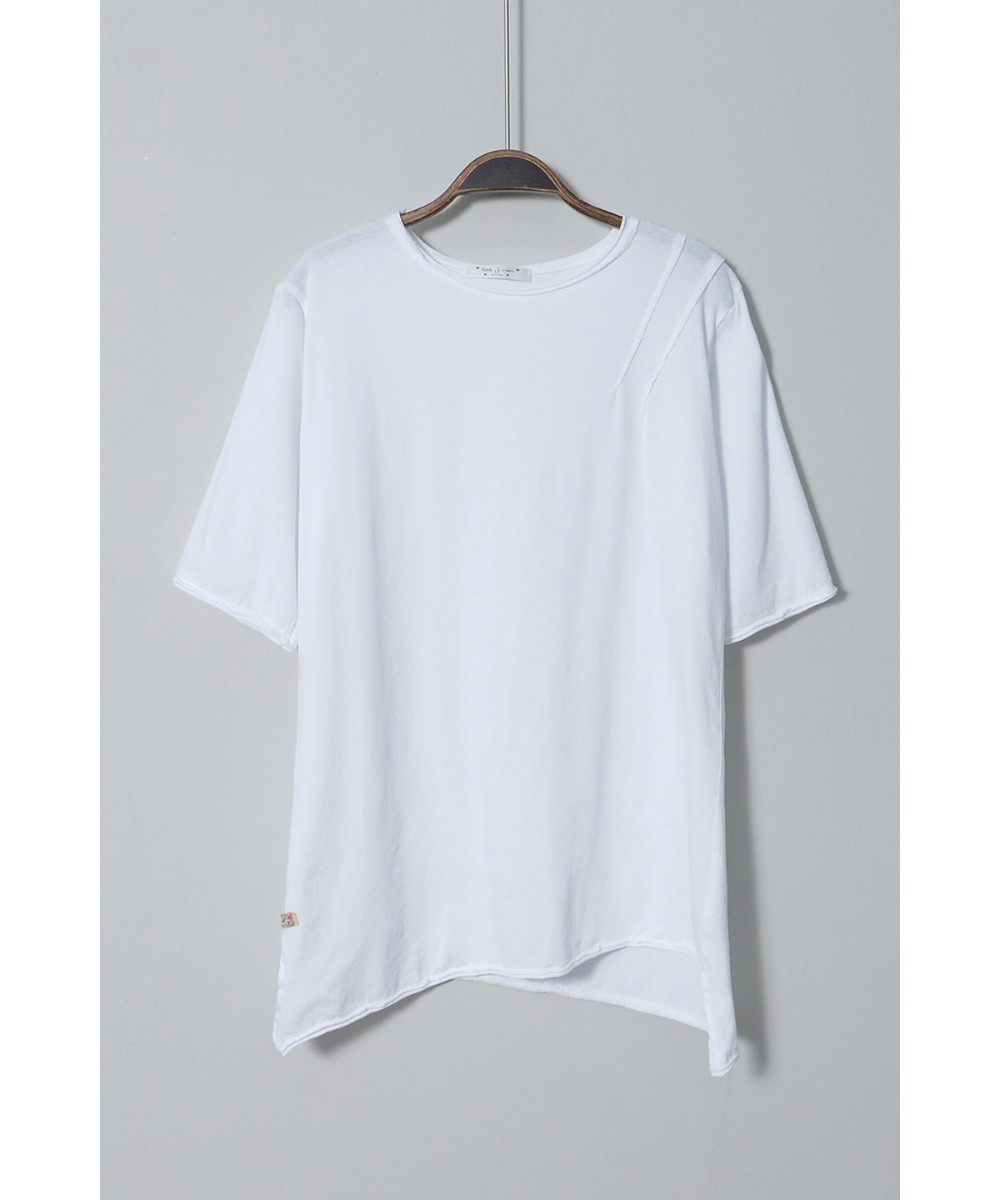 short sleeved tee white color image-S2L19