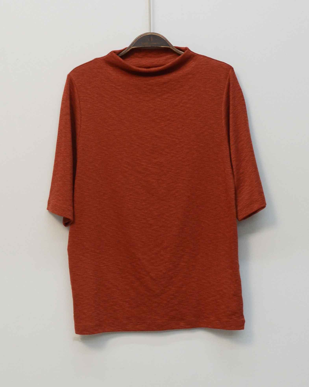 short sleeved tee brown color image-S3L12