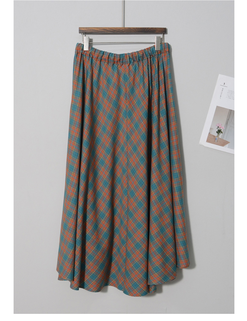 long skirt deep blue color image-S5L8
